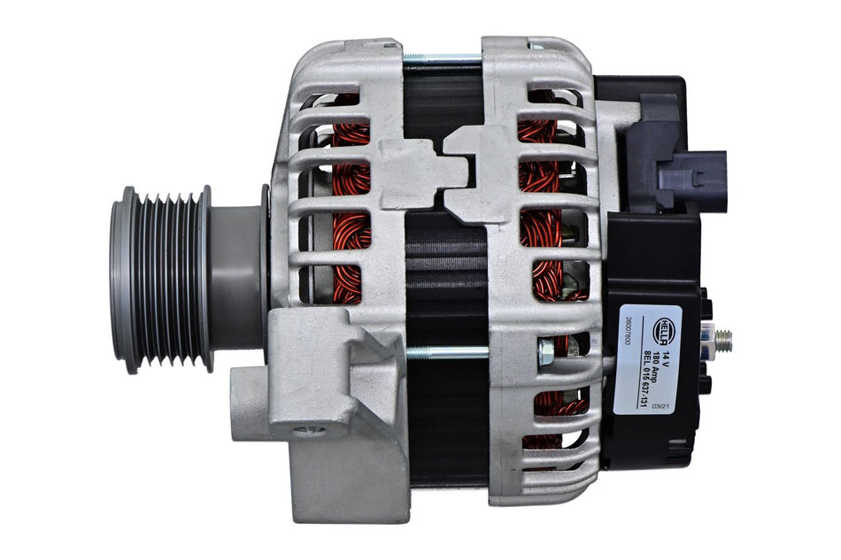 Hella Alternator for Land Rover, OEM quality, OEM BJ3210300CA, MPN 8EL 015 637-131