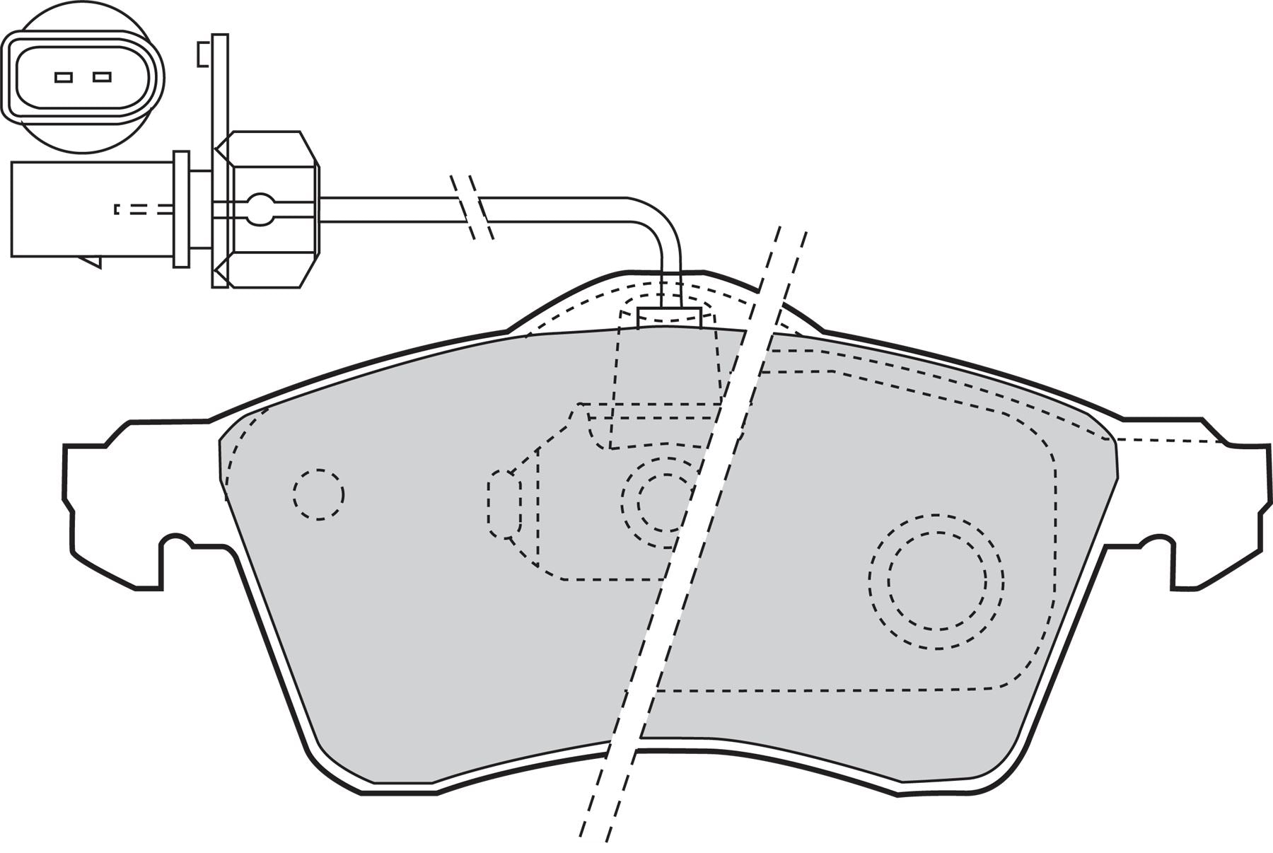 Valeo Front Brake Pad Set for Volkswagen, OEM quality, OEM 7D0698151D, MPN 302047