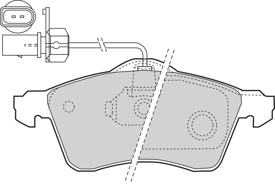 Valeo Front Brake Pad Set for Volkswagen, OEM quality, OEM 7D0698151D, MPN 302047