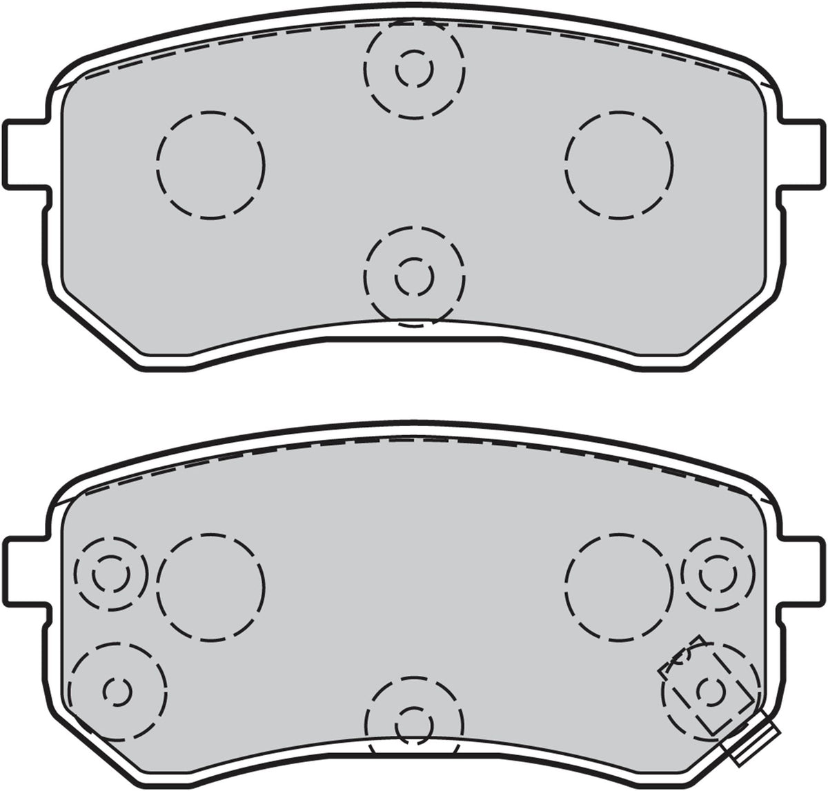 Valeo Rear Brake Pad Set for Hyundai & Kia, OEM quality, OEM 58302-0XA00, MPN 301706