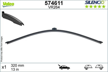Valeo Rear Wiper Blade for Renault, Audi & more, OEM quality, OEM 4KE955425, MPN 574611