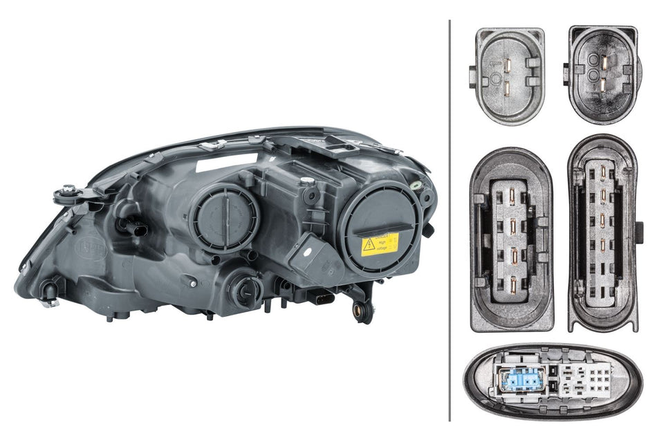 Mercedes-Benz M-Class Right Headlight | Hella OEM 164 820 32 59 - View 2