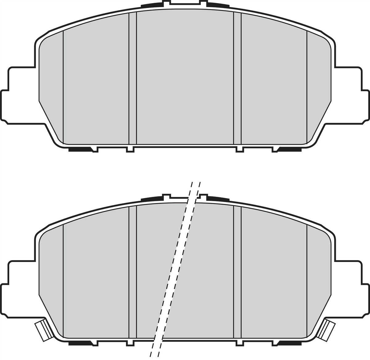 Valeo Front Brake Pad Set for Honda, OEM quality, OEM 45022-T2G-A00, MPN 302315