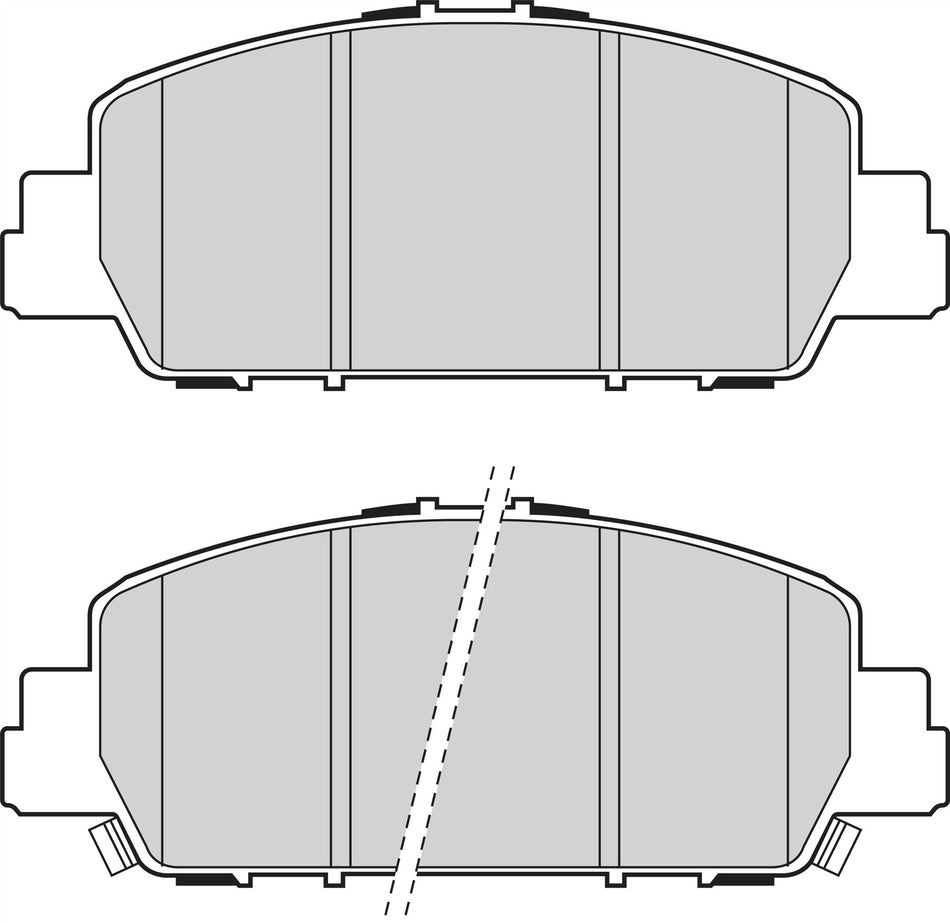 Valeo Front Brake Pad Set for Honda, OEM quality, OEM 45022-T2G-A00, MPN 302315
