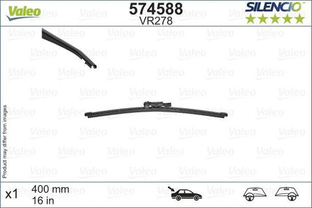 Valeo Rear Wiper Blade for Nissan, Renault & more, OEM quality, OEM 6000617743, MPN 574588