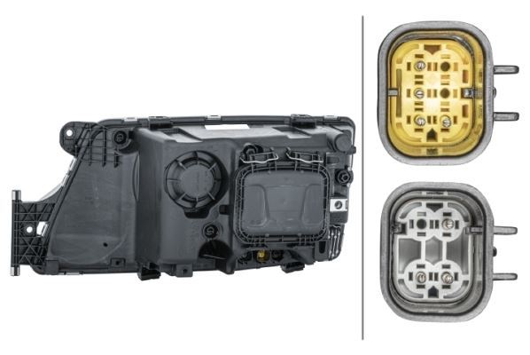 MAN TGS TGX Right Headlight, Hella OEM, OEM 81251016764 - View 2