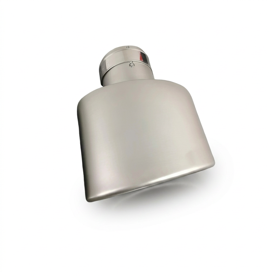 Large-Diameter Stainless Steel Oval Exhaust Tip - Single Outlet