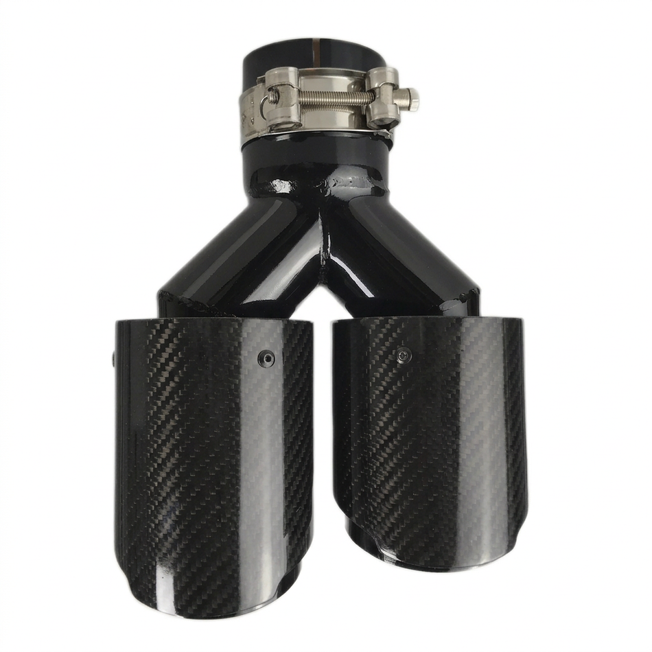 Twin carbon exhaust without dimensions